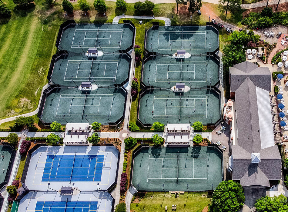 court aerial view