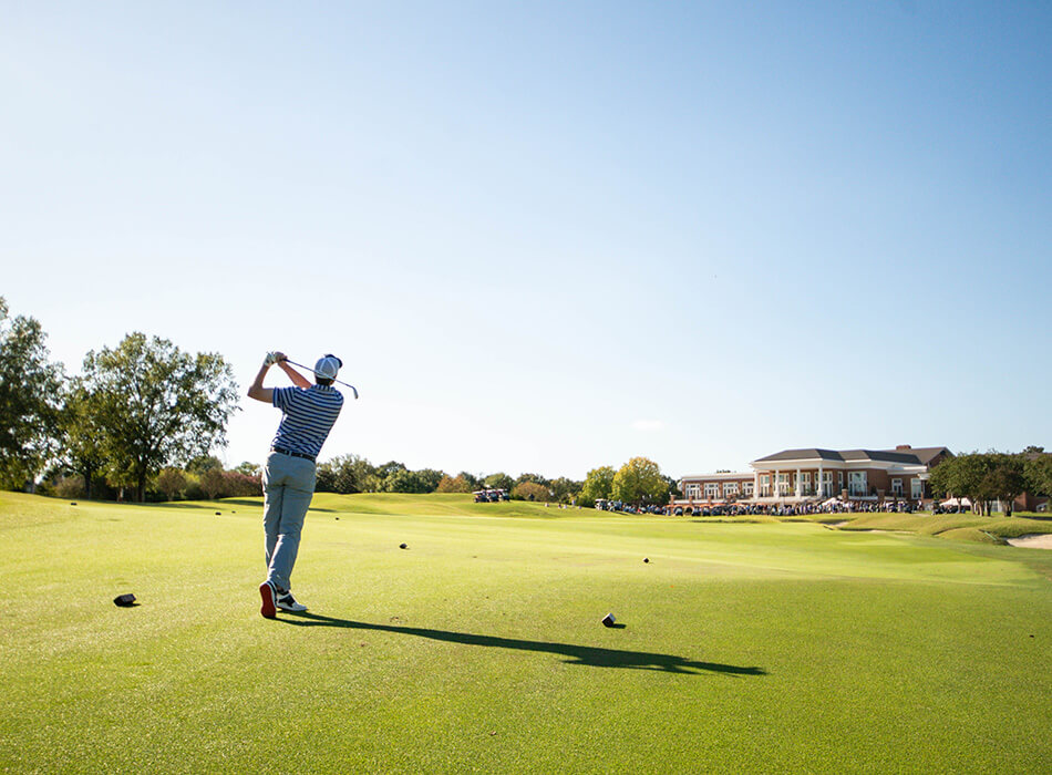 golfer on course